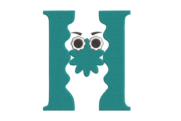 Alphabet Letter H: A Versatile Embroidery Design