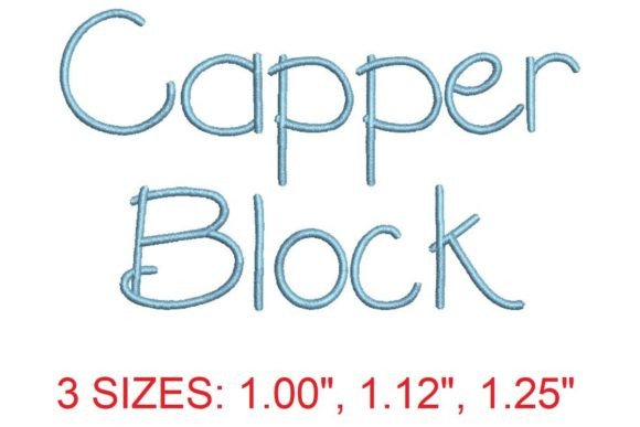 Capper Block Font: Seasonal Embroidery Review