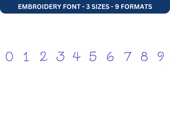 Little Days Font Number 0 to 9