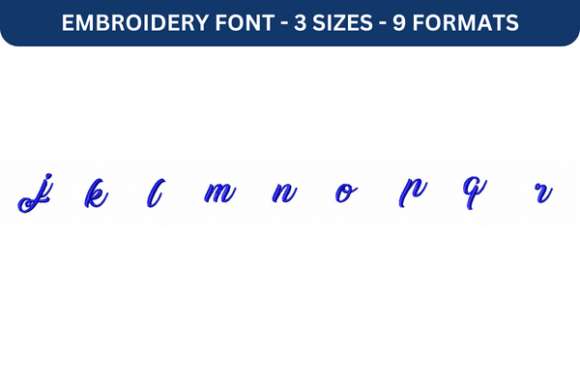 Midnight Bangkok Font Lower J to R