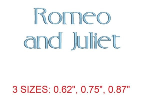 Romeo and Juliet Font for Personalized Gifts