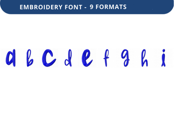 Smooth Slushie Font Lowercase a to I