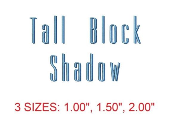 Tall Block Shadow Font Review for Apparel Projects